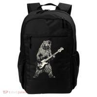 Cute Bear Playing Guitar Gift Guitar Lover Backpack thumb 0