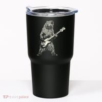 Cute Bear Playing Guitar Gift Guitar Lover Tumbler thumb 0