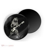 Cute Bear Playing Guitar Gift Guitar Lover Magnet thumb 0