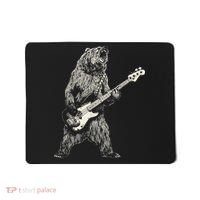 Cute Bear Playing Guitar Gift Guitar Lover Mousepad thumb 0