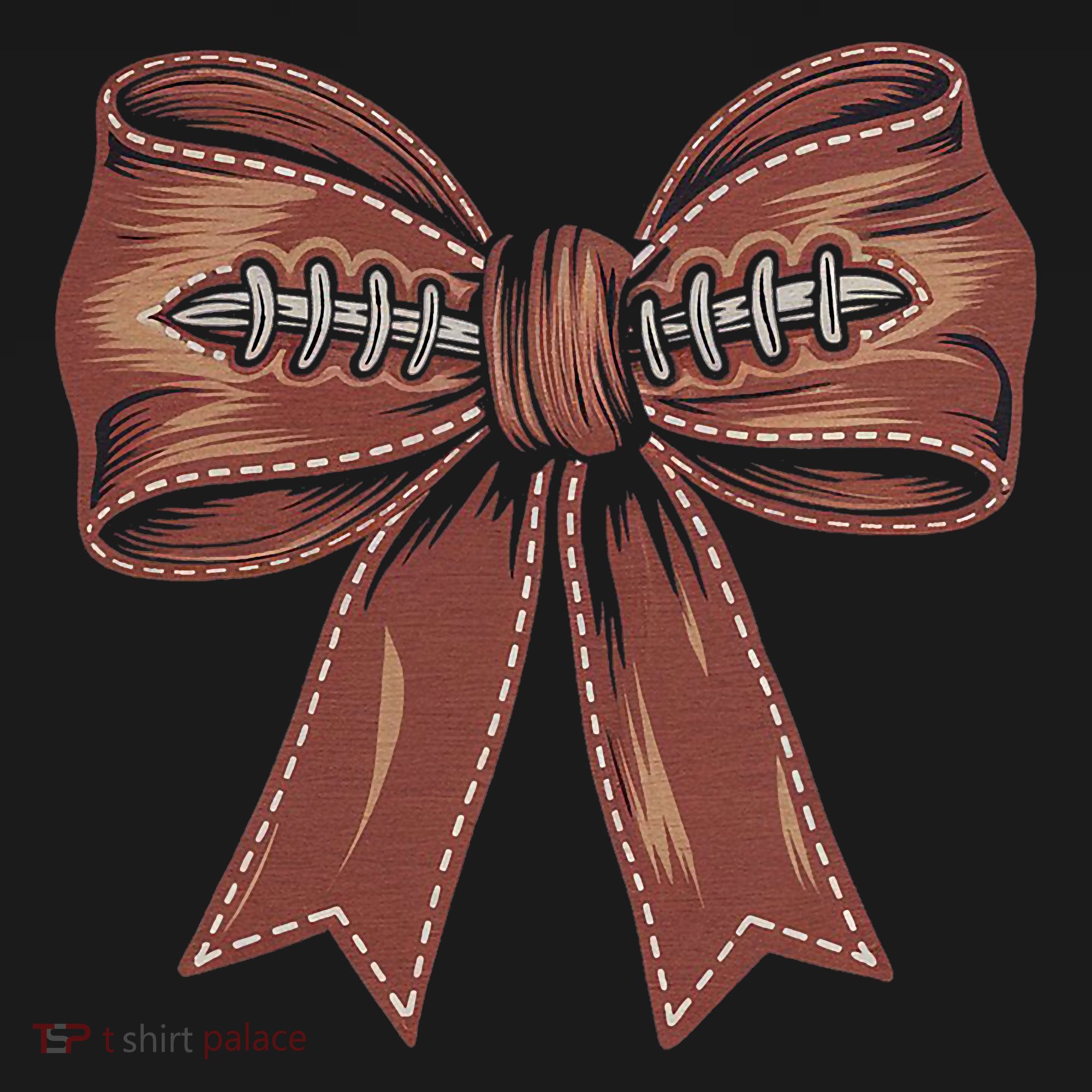 Coquette Bow Pumpkin American Football Autumn Thanksgiving Women's Hoodie