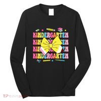Coquette Bow Pencil Retro Kindergarten Funny Back To School Long Sleeve Shirt thumb 0