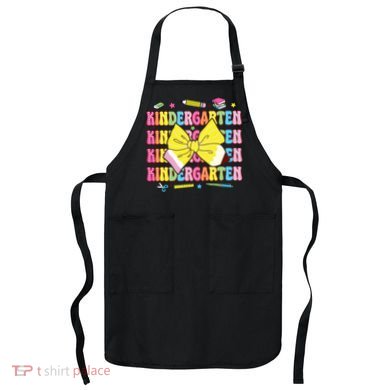 Coquette Bow Pencil Retro Kindergarten Funny Back To School Apron