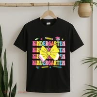 Coquette Bow Pencil Retro Kindergarten Funny Back To School T-Shirt thumb 2