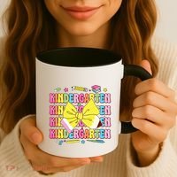 Coquette Bow Pencil Retro Kindergarten Funny Back To School Coffee Mug thumb 3