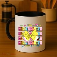 Coquette Bow Pencil Retro Kindergarten Funny Back To School Coffee Mug thumb 4