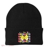 Coquette Bow Pencil Retro Kindergarten Funny Back To School Beanie thumb 0