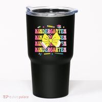 Coquette Bow Pencil Retro Kindergarten Funny Back To School Tumbler thumb 0