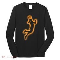 Cute Basketball Player Print Women Basketball Long Sleeve Shirt thumb 0