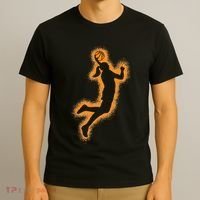 Cute Basketball Player Print Women Basketball T-Shirt thumb 3
