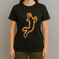 Cute Basketball Player Print Women Basketball T-Shirt thumb 4