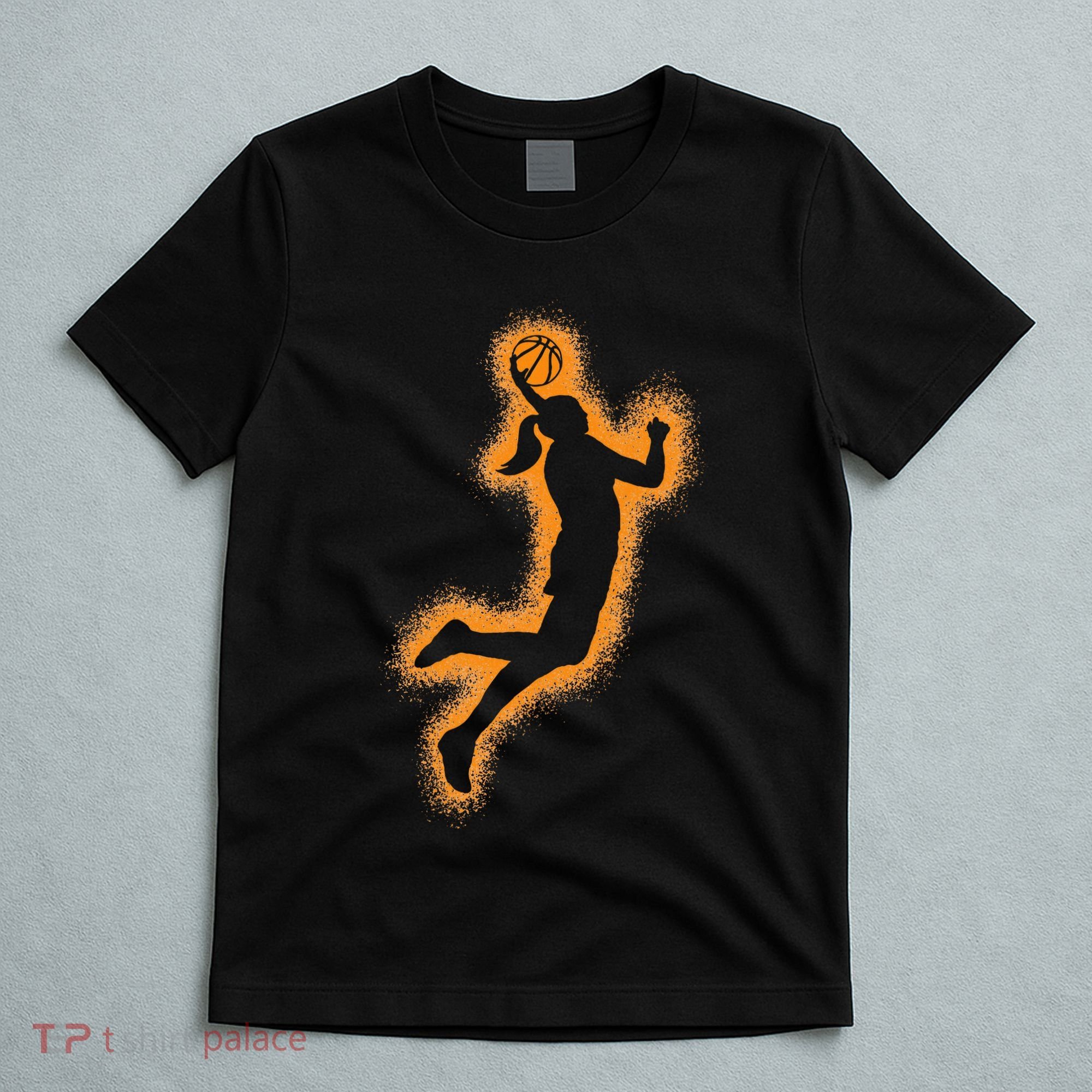 Cute Basketball Player Print Women Basketball T-Shirt