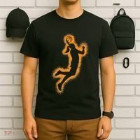 Cute Basketball Player Print Women Basketball T-Shirt thumb 6