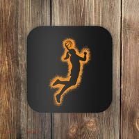 Cute Basketball Player Print Women Basketball Coaster thumb 0