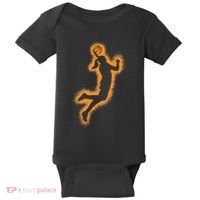 Cute Basketball Player Print Women Basketball Baby Bodysuit thumb 0