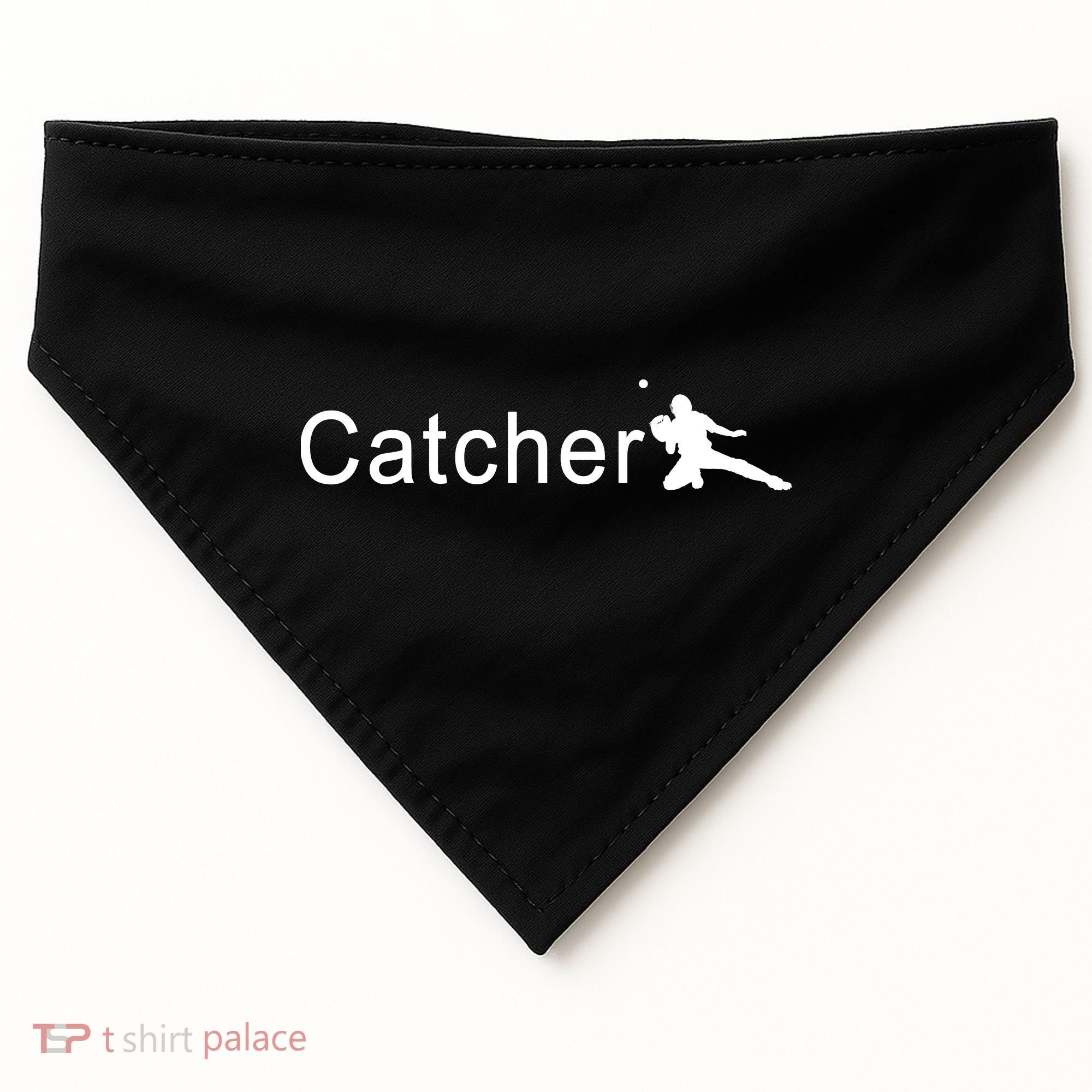 Catcher Baseball Player USA-Made Doggie Bandana