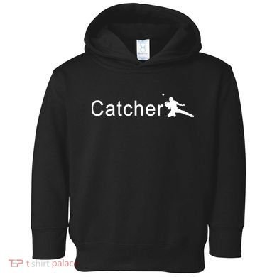 Catcher Baseball Player Toddler Hoodie