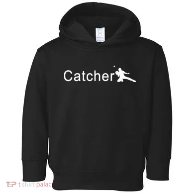 Catcher Baseball Player Toddler Hoodie