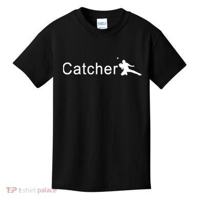 Catcher Baseball Player Kids T-Shirt