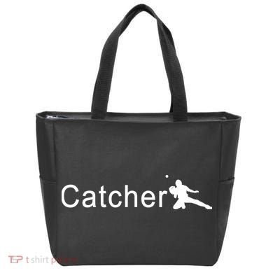 Catcher Baseball Player Tote Bag