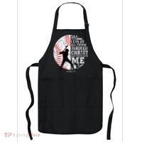 Cool Baseball Player Christian Bible Verse Apron thumb 0