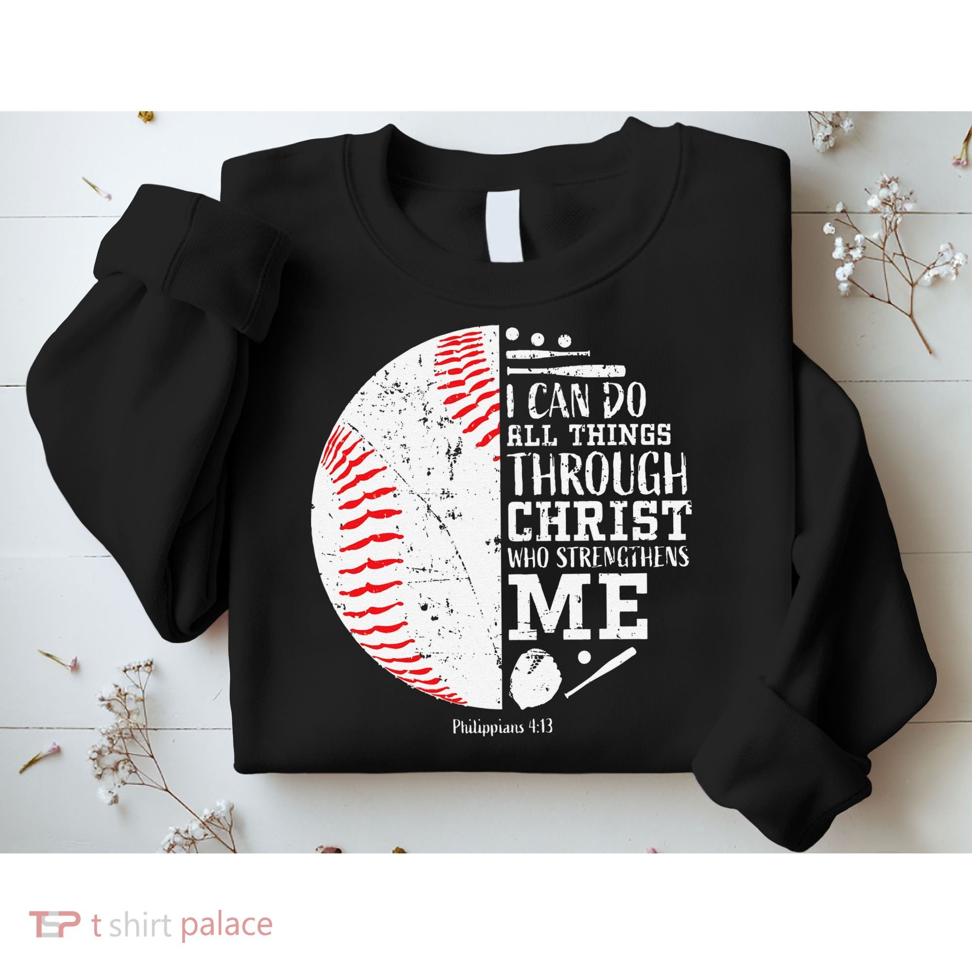 Cool Baseball Player Gifts Christian Bible Verse Sweatshirt