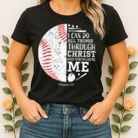 Cool Baseball Player Gifts Christian Bible Verse Women's T-Shirt thumb 2