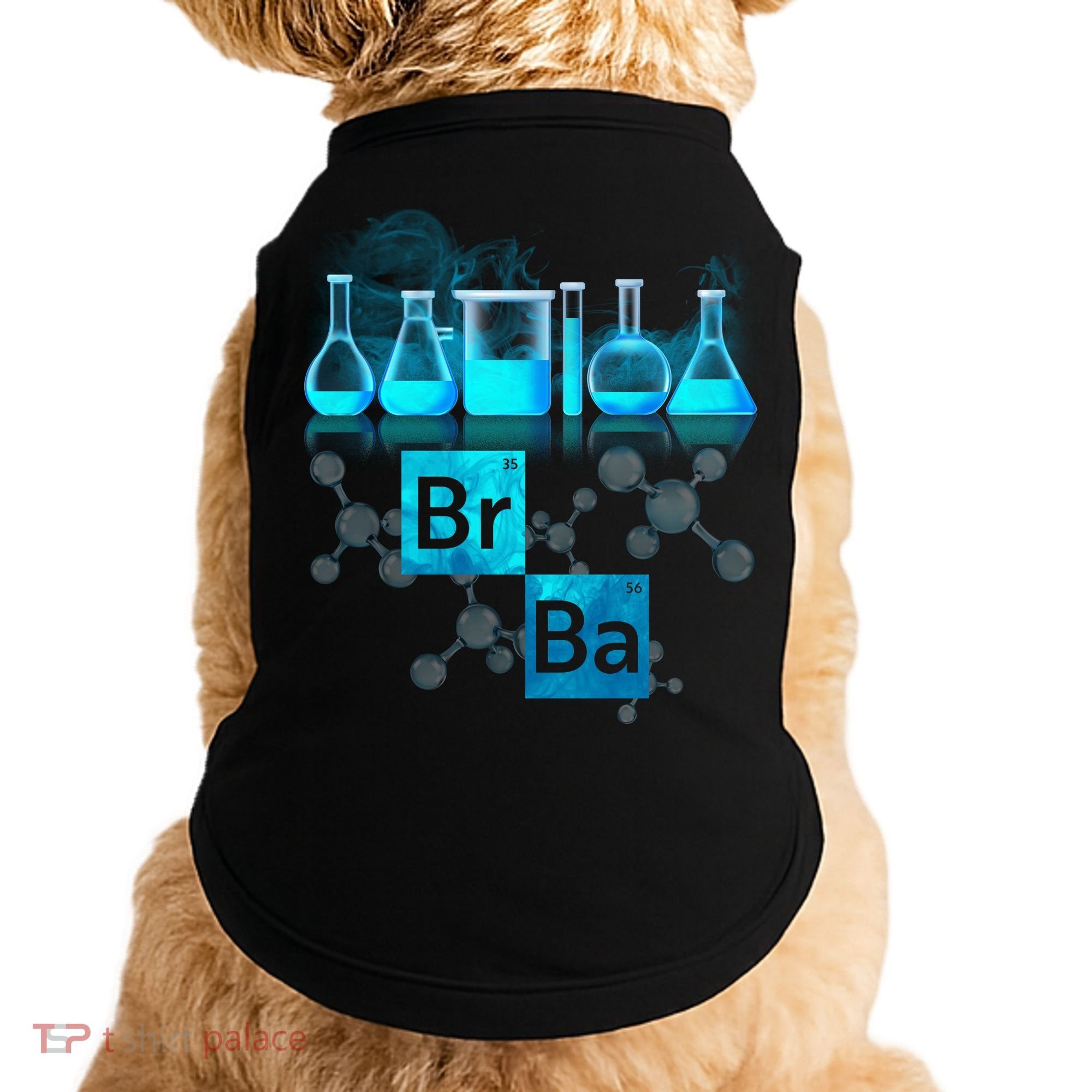 Chemistry Beakers Periodic Table Elements Br Ba Doggie Tank