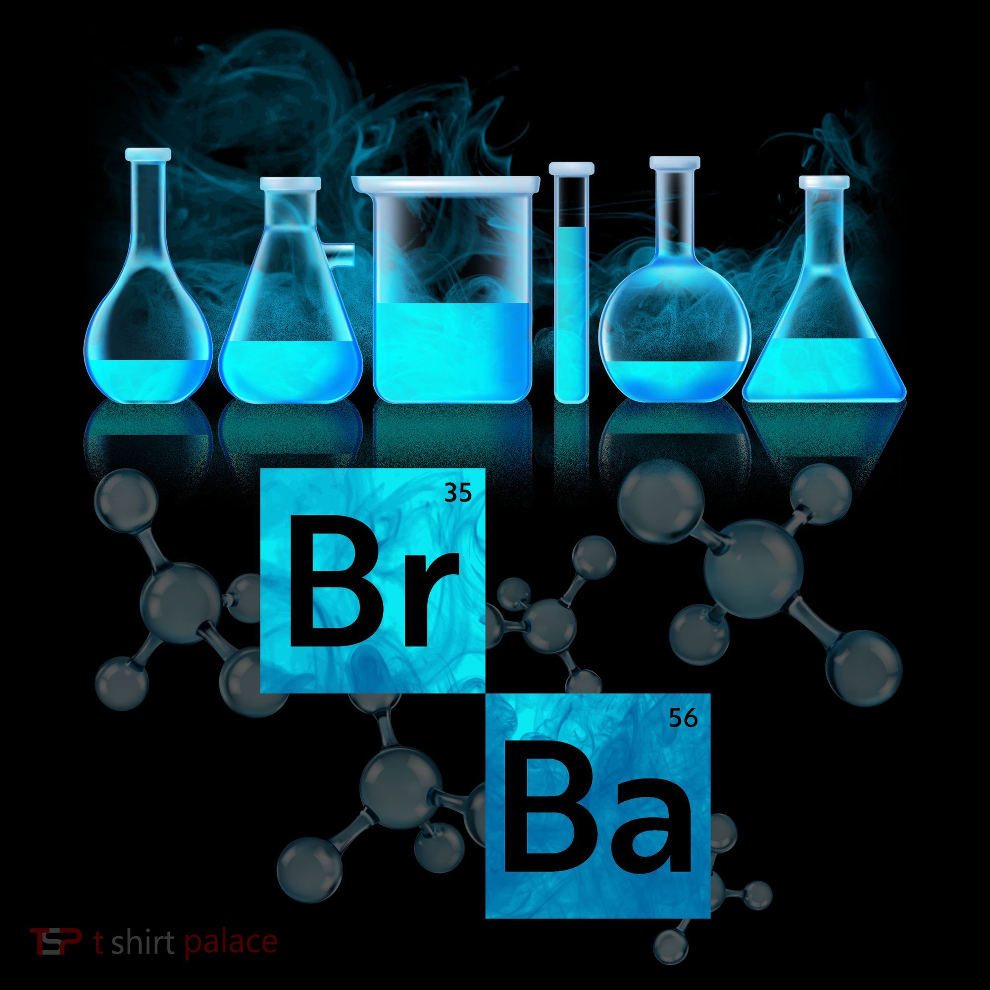 Chemistry Beakers Periodic Table Elements Br Ba Bucket Hat