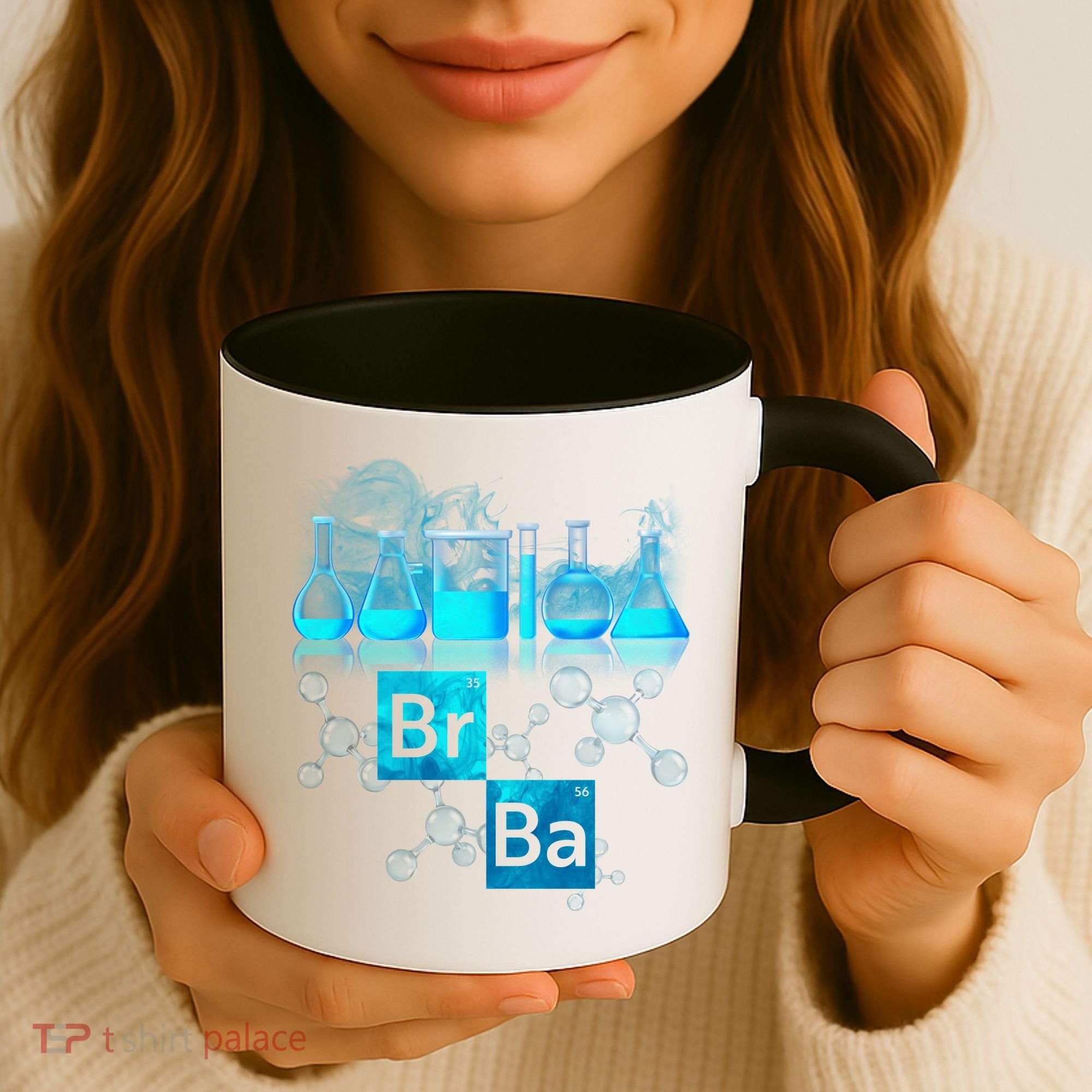 Chemistry Beakers Periodic Table Elements Br Ba Coffee Mug