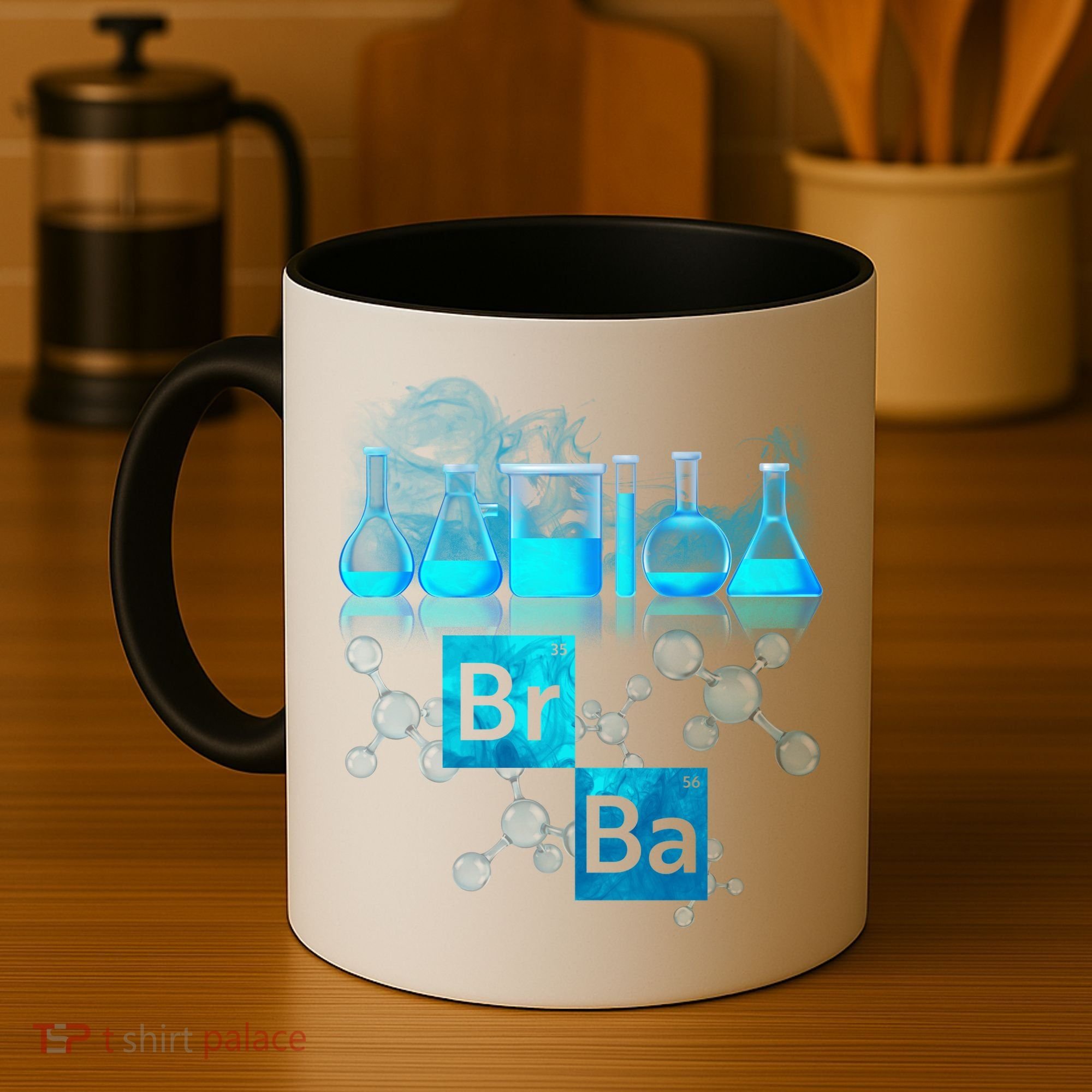 Chemistry Beakers Periodic Table Elements Br Ba Coffee Mug