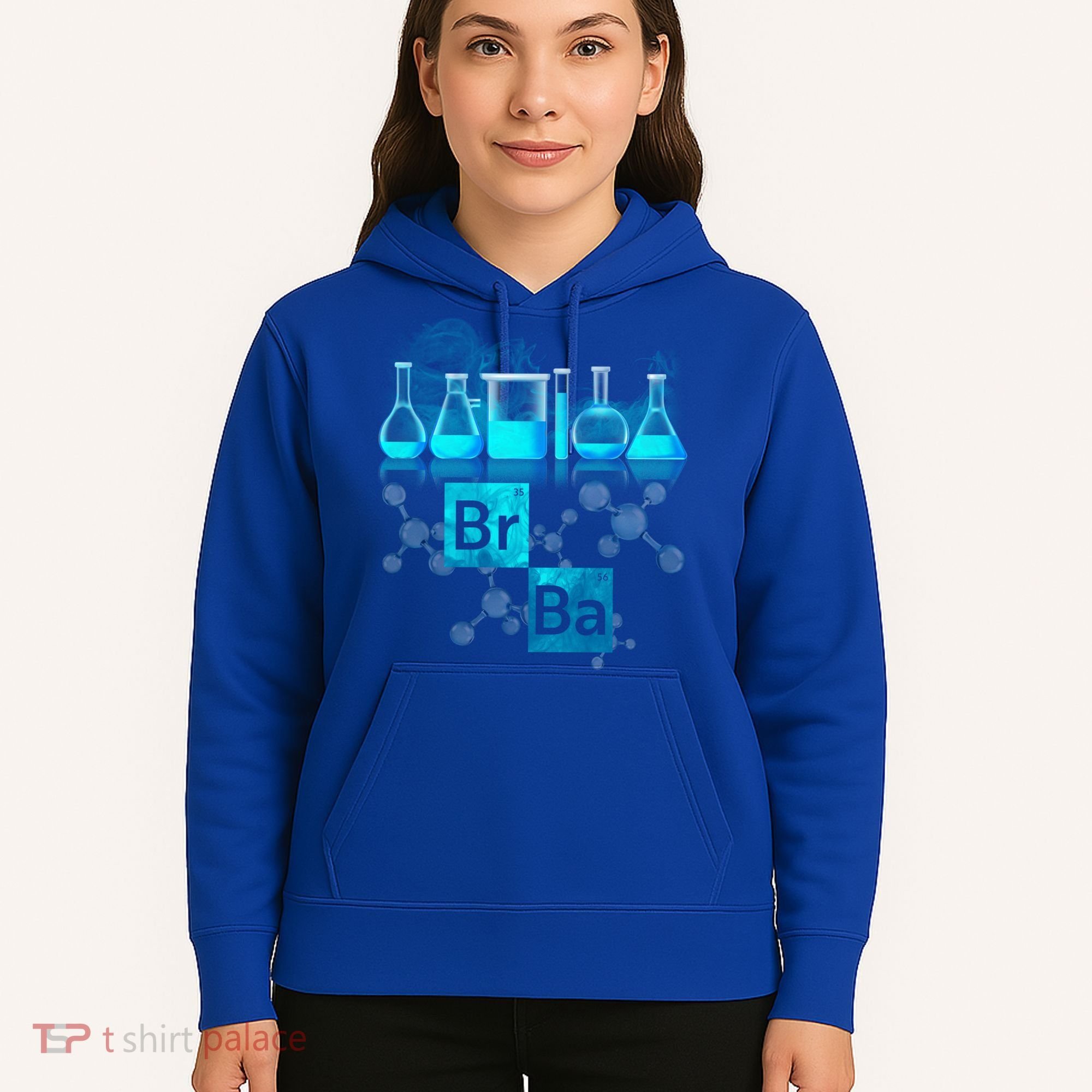 Chemistry Beakers Periodic Table Elements Br Ba Hoodie