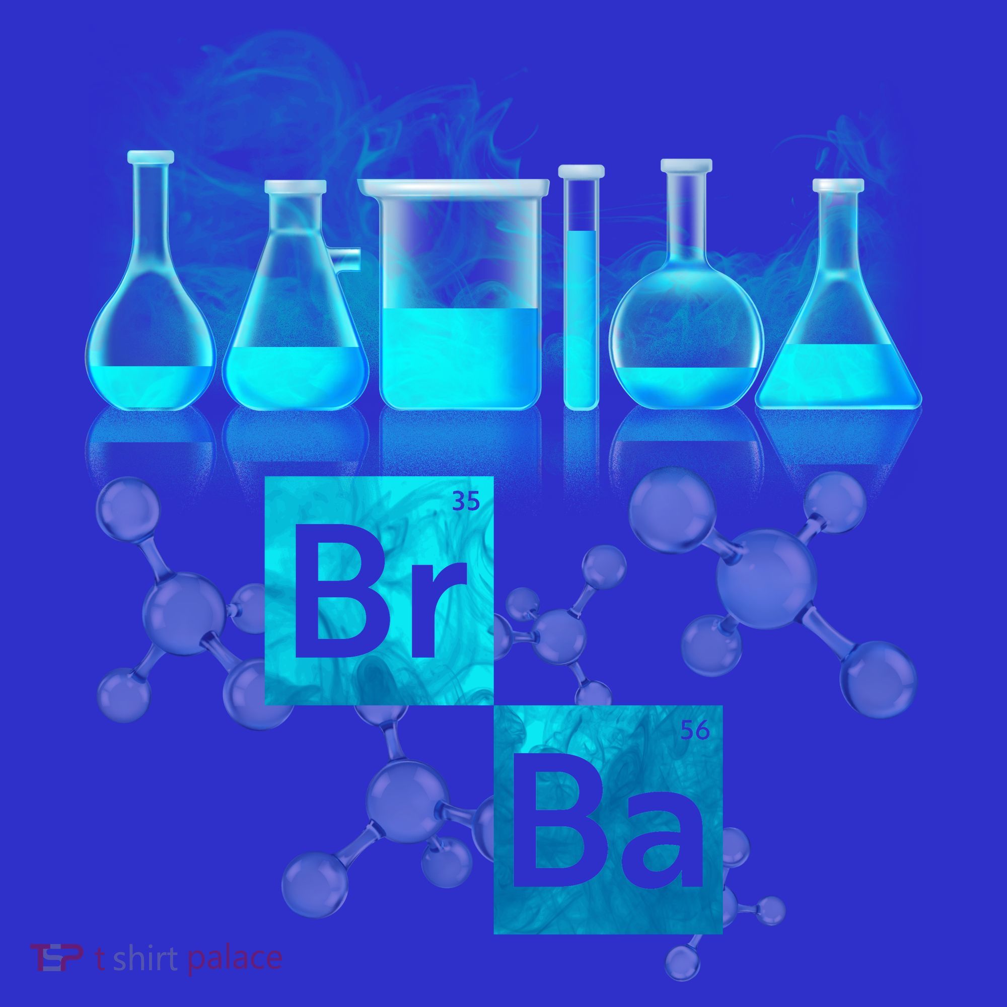 Chemistry Beakers Periodic Table Elements Br Ba Hoodie
