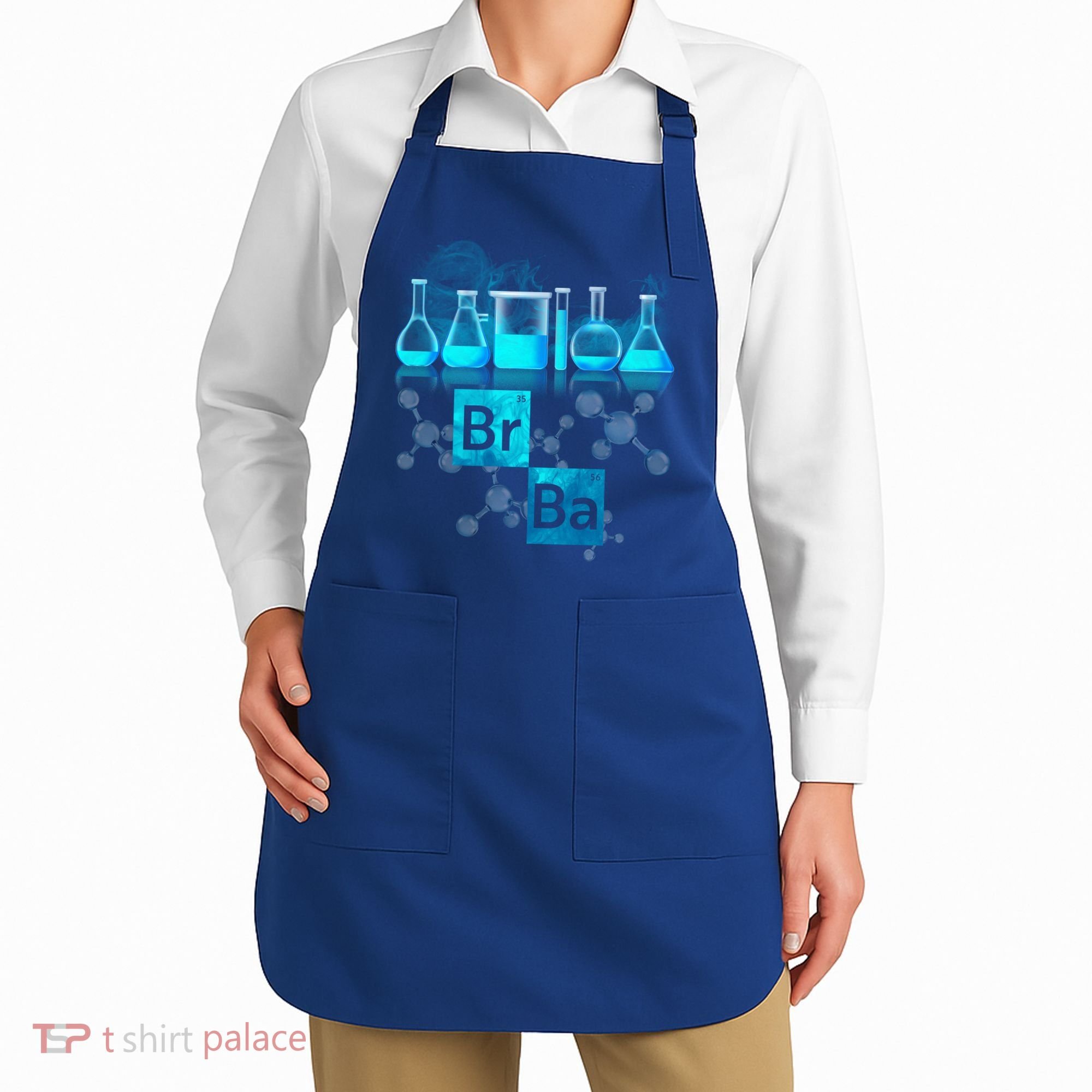 Chemistry Beakers Periodic Table Elements Br Ba Apron