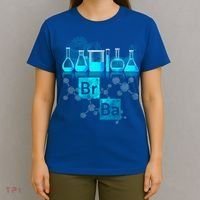 Chemistry Beakers Periodic Table Elements Br Ba T-Shirt thumb 4