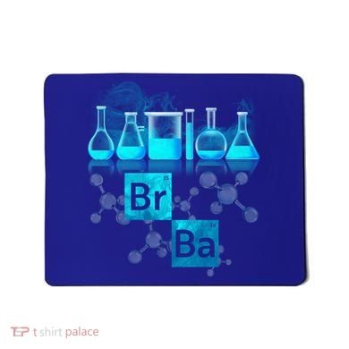 Chemistry Beakers Periodic Table Elements Br Ba Mousepad
