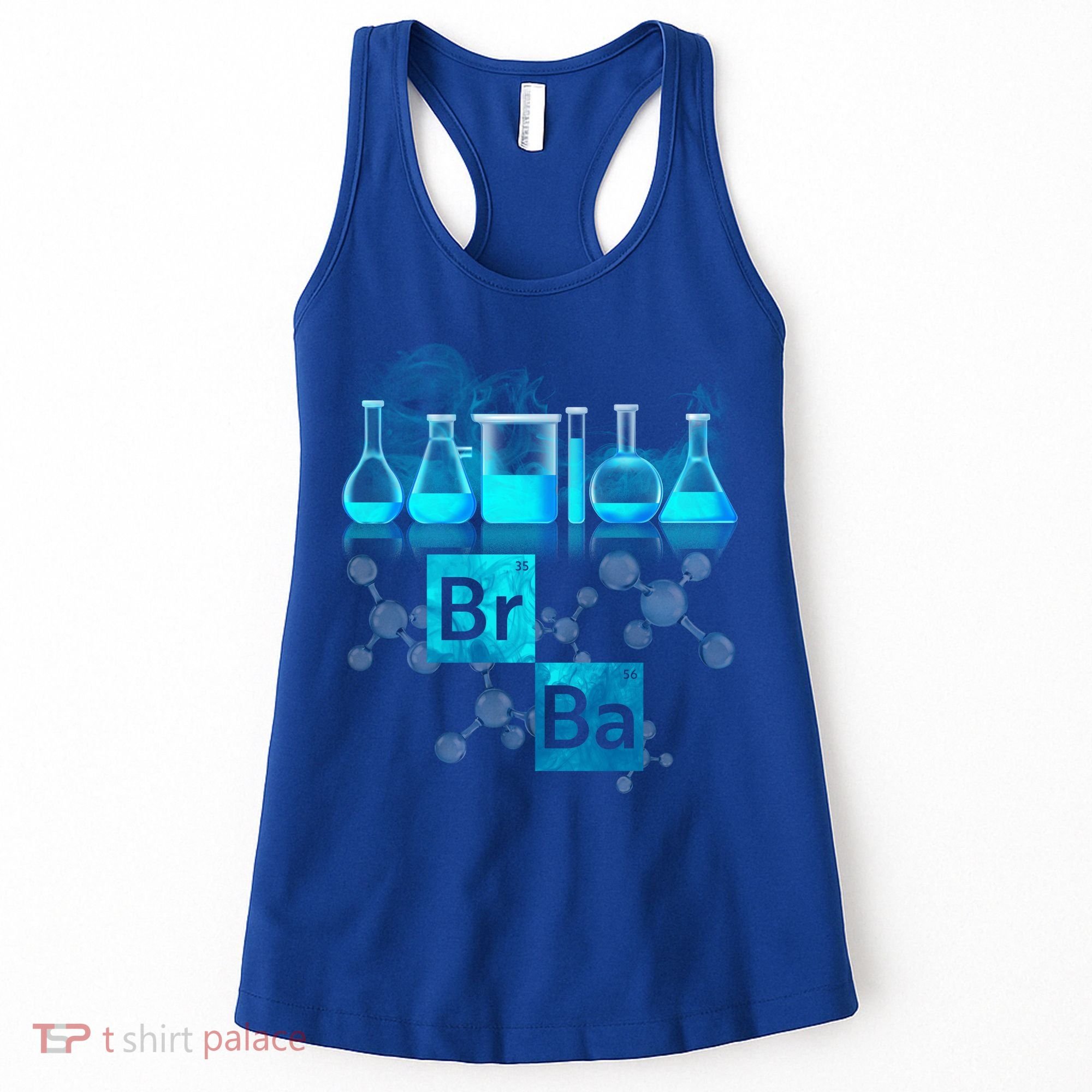 Chemistry Beakers Periodic Table Elements Br Ba Women's Tank Top