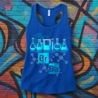 Chemistry Beakers Periodic Table Elements Br Ba Women's Tank Top thumb 3
