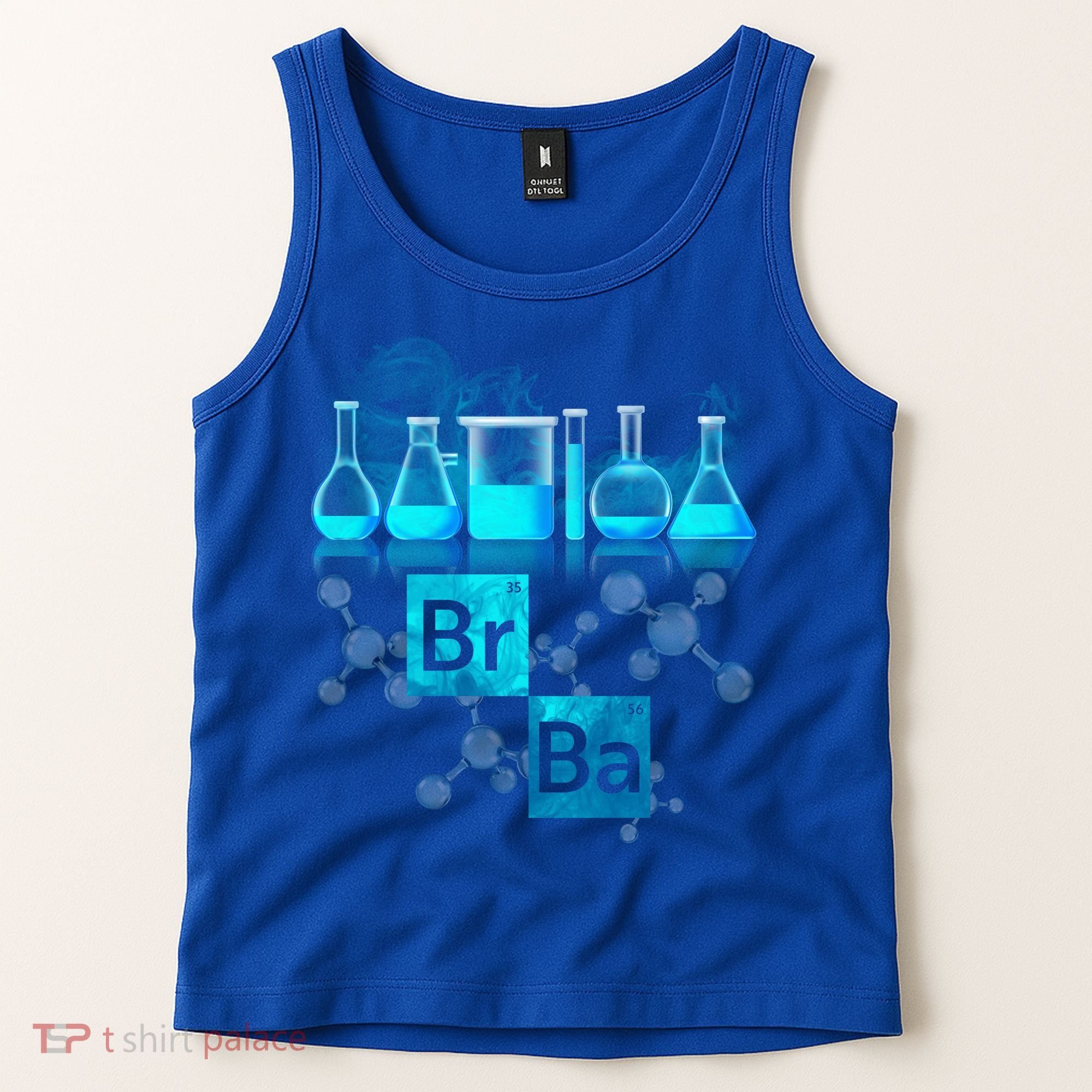 Chemistry Beakers Periodic Table Elements Br Ba Tank Top