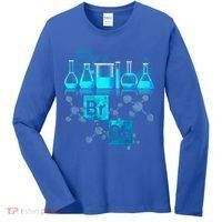 Chemistry Beakers Periodic Table Elements Br Ba Women's Long Sleeve Shirt thumb 0