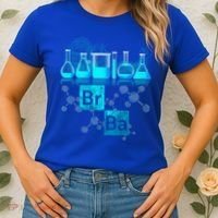 Chemistry Beakers Periodic Table Elements Br Ba Women's T-Shirt thumb 2