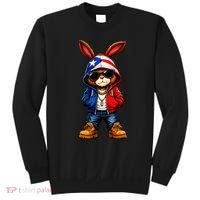 Cool Bunny Puerto Rican Flag Vibes Boricua  Sweatshirt thumb 0