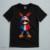 Cool Bunny Puerto Rican Flag Vibes Boricua  T-Shirt thumb 5