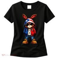 Cool Bunny Puerto Rican Flag Vibes Boricua  Women's T-Shirt thumb 0