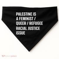 Cory Booker Palestine Is A Feminist Queer Refugee Racial Justice Issue USA-Made Doggie Bandana thumb 0