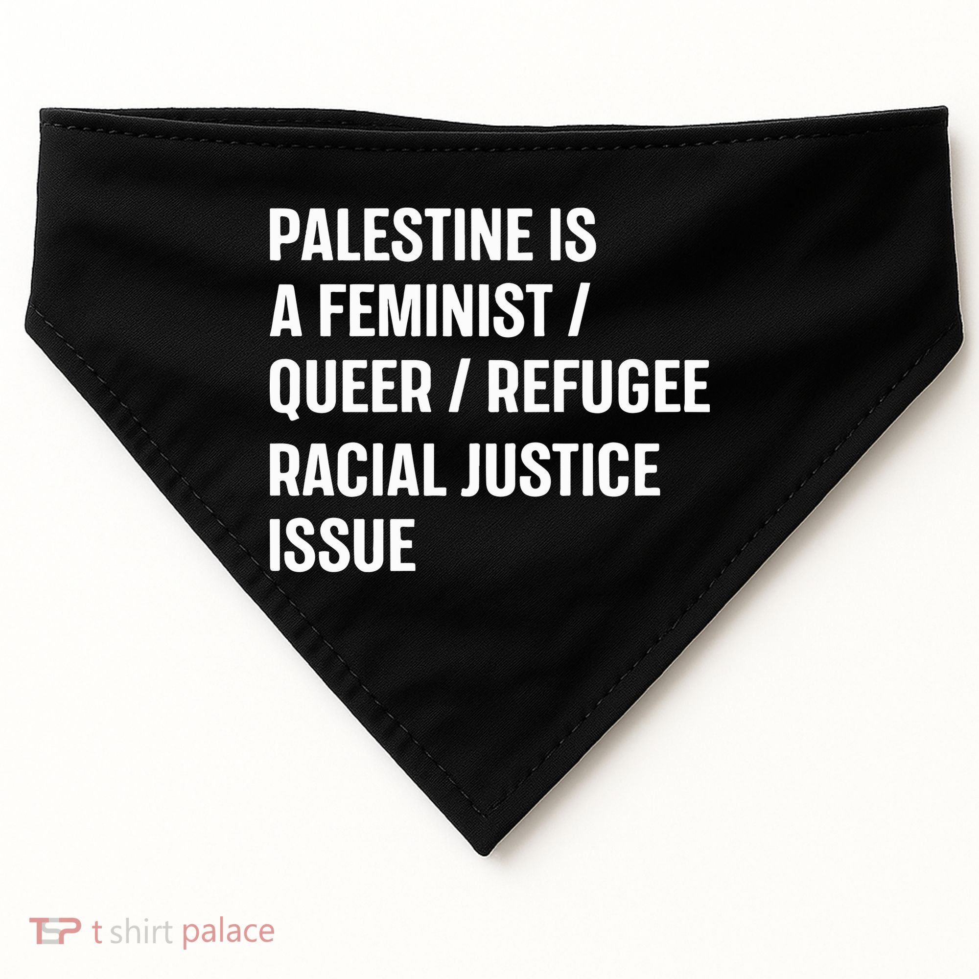 Cory Booker Palestine Is A Feminist Queer Refugee Racial Justice Issue USA-Made Doggie Bandana