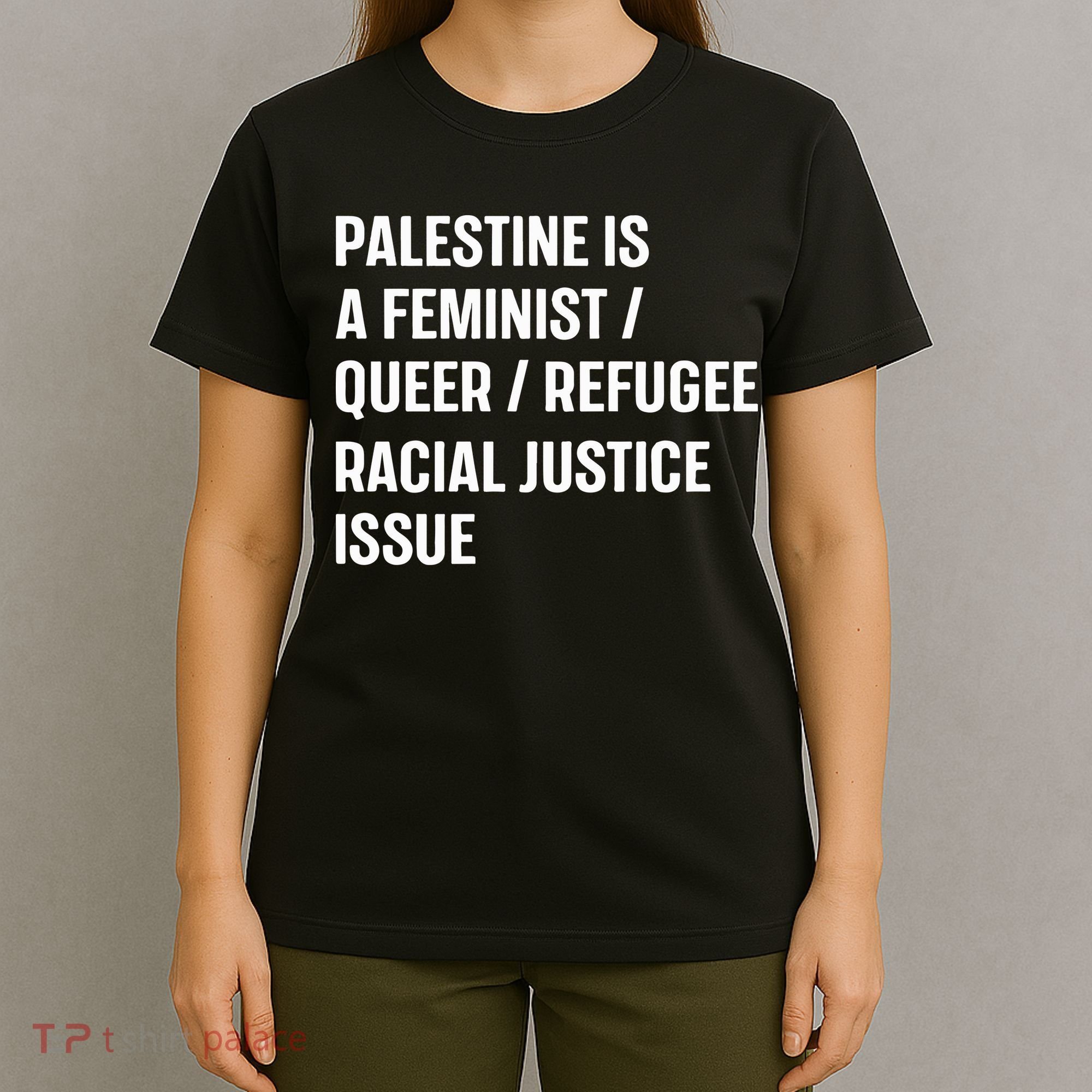 Cory Booker Palestine Is A Feminist Queer Refugee Racial Justice Issue T-Shirt