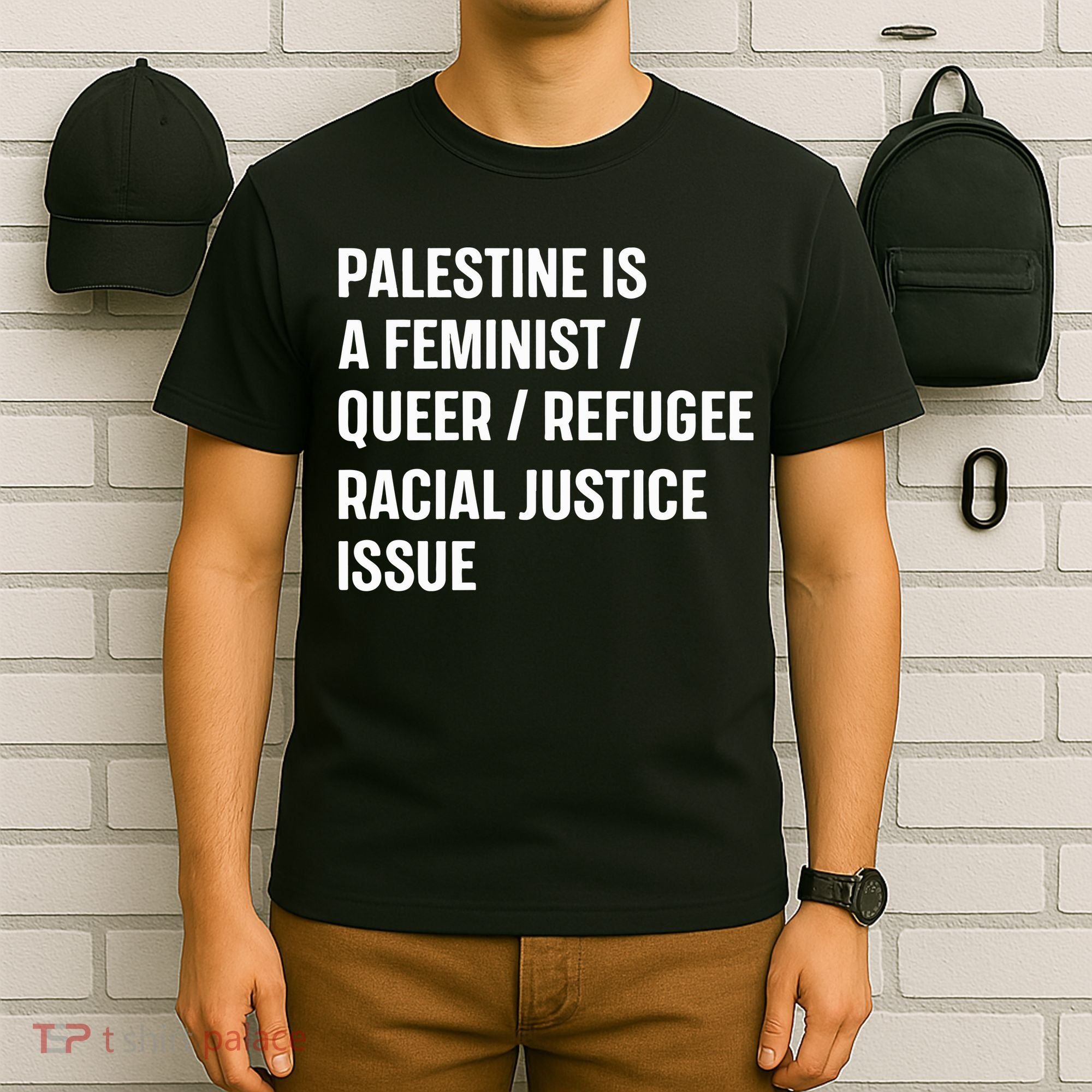 Cory Booker Palestine Is A Feminist Queer Refugee Racial Justice Issue T-Shirt