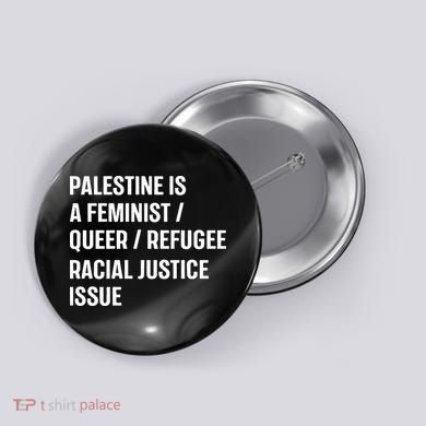Cory Booker Palestine Is A Feminist Queer Refugee Racial Justice Issue Button