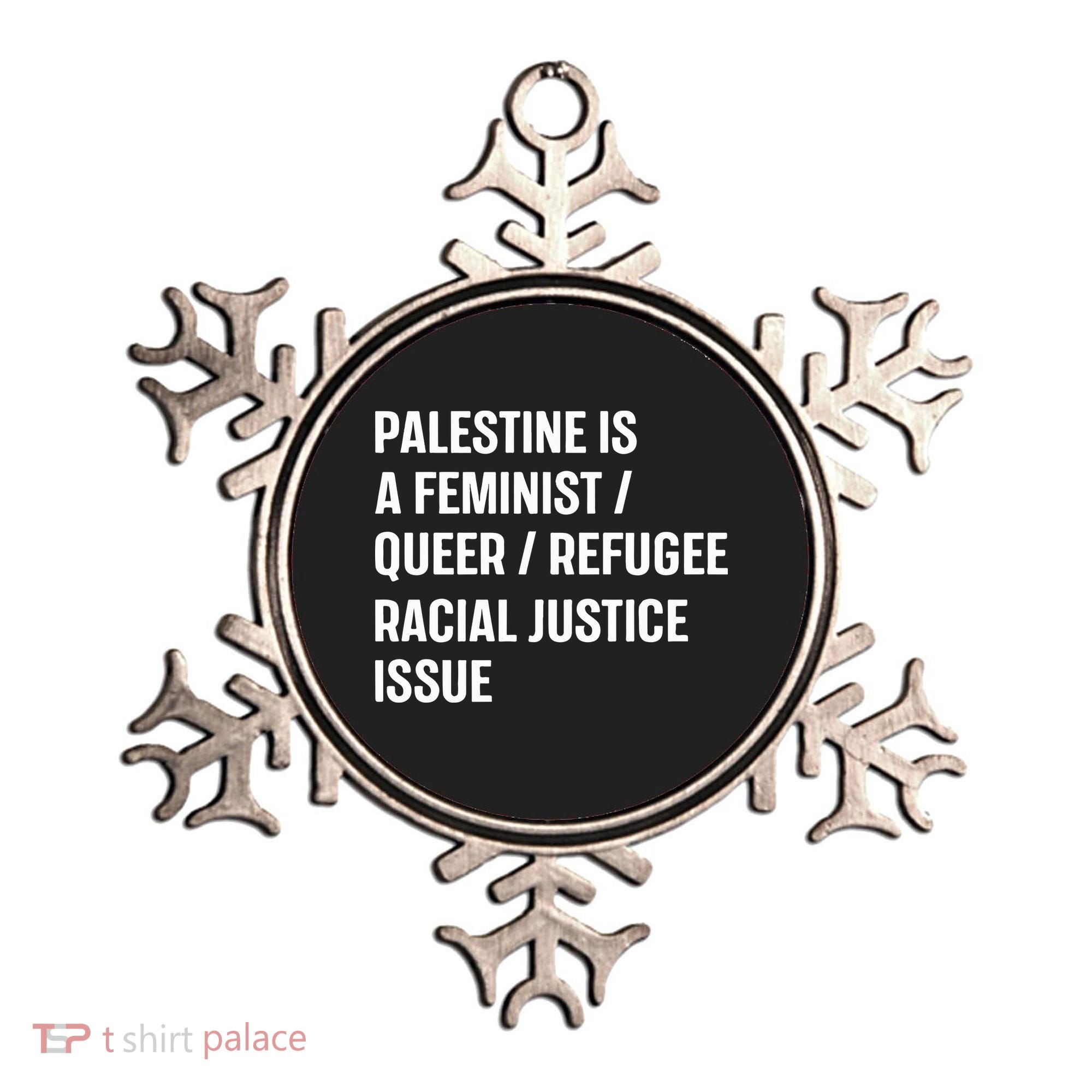Cory Booker Palestine Is A Feminist Queer Refugee Racial Justice Issue Ornament